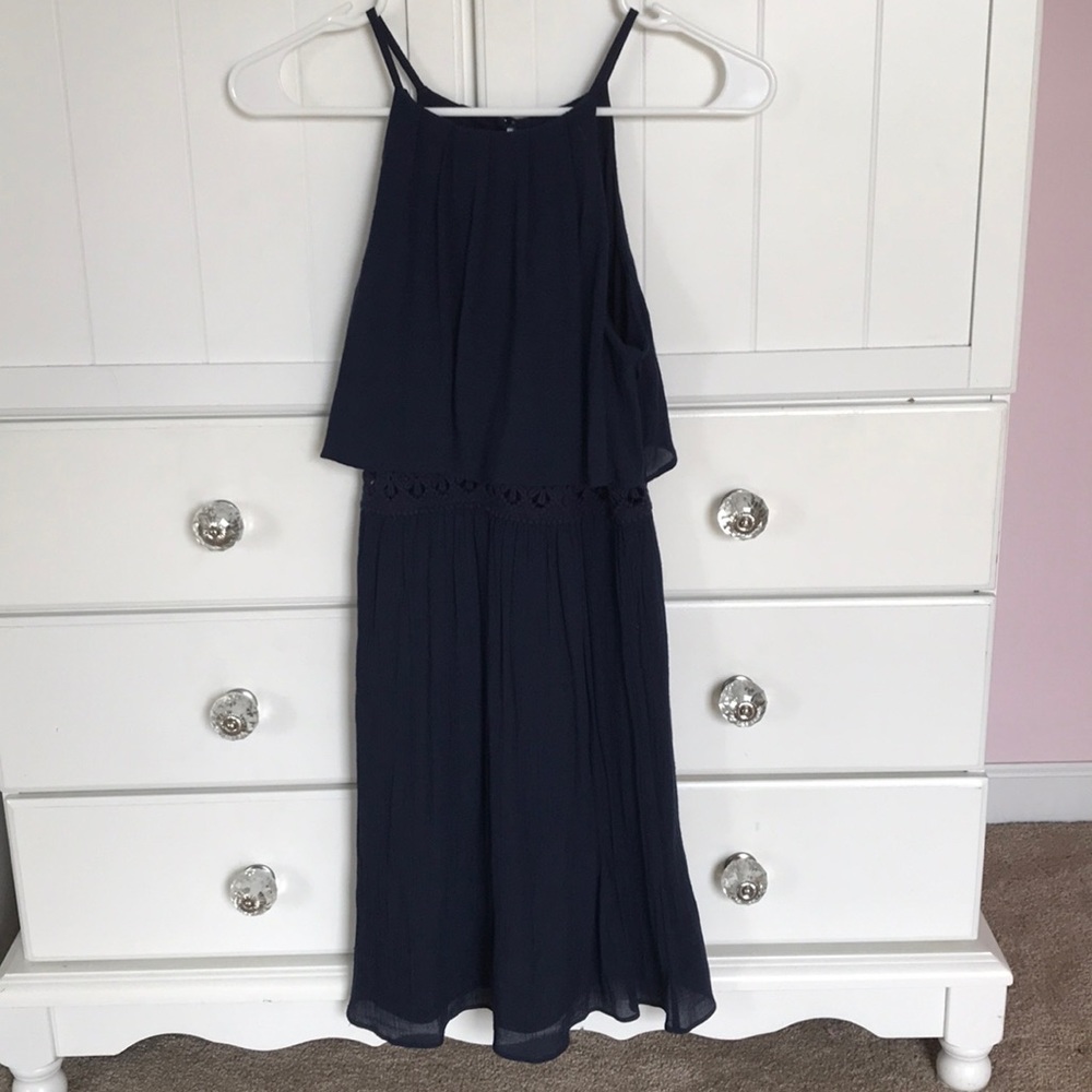 Navy blue midi Dress